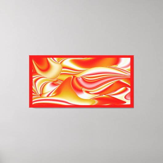 Liebe und Gold Abstrakt 3D Rainbowart Leinwanddruck (Vorderseite)