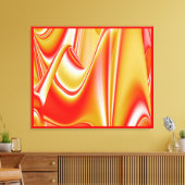 Liebe und Gold Abstrakt 3D Rainbowart Leinwanddruck (Insitu (Wohnzimmer))