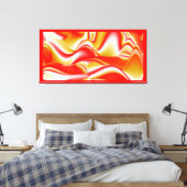 Liebe und Gold Abstrakt 3D Rainbowart Leinwanddruck (Insitu (Schlafzimmer))