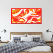 Liebe und Gold Abstrakt 3D Rainbowart Leinwanddruck (Insitu (Schlafzimmer))