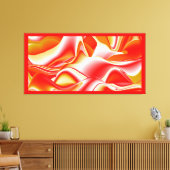 Liebe und Gold Abstrakt 3D Rainbowart Leinwanddruck (Insitu (Wohnzimmer))