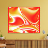 Liebe und Gold Abstrakt 3D Rainbowart Leinwanddruck (Insitu (Wohnzimmer))