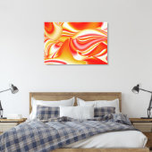 Liebe und Gold Abstrakt 3D Rainbowart Leinwanddruck (Insitu (Schlafzimmer))