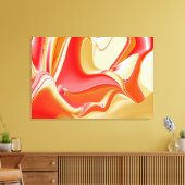 Liebe und Gold Abstrakt 3D Rainbowart Leinwanddruck (Insitu (Wohnzimmer))
