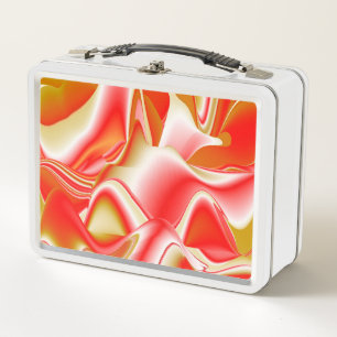 Liebe und Gold Abstrakt 3D Rainbowart Metall Brotdose