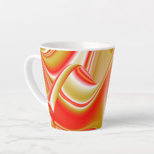 Liebe und Gold Abstrakt 3D Rainbowart Milchtasse