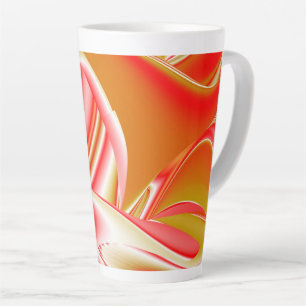 Liebe und Gold Abstrakt 3D Rainbowart Milchtasse