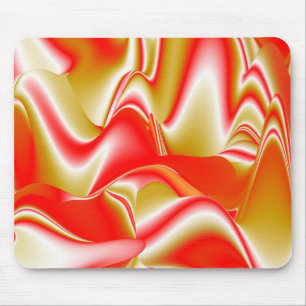 Liebe und Gold Abstrakt 3D Rainbowart Mousepad
