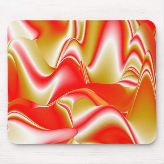 Liebe und Gold Abstrakt 3D Rainbowart Mousepad (Vorne)