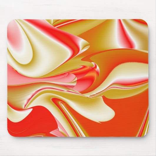Liebe und Gold Abstrakt 3D Rainbowart Mousepad (Vorne)