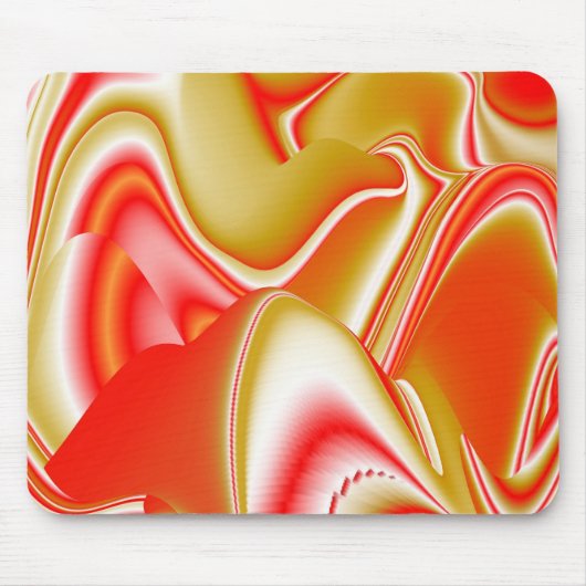 Liebe und Gold Abstrakt 3D Rainbowart Mousepad (Vorne)