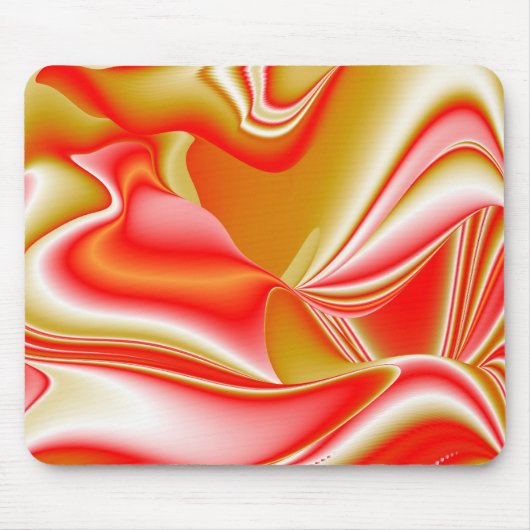 Liebe und Gold Abstrakt 3D Rainbowart Mousepad (Vorne)