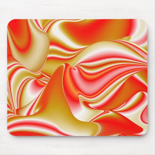 Liebe und Gold Abstrakt 3D Rainbowart Mousepad (Vorne)