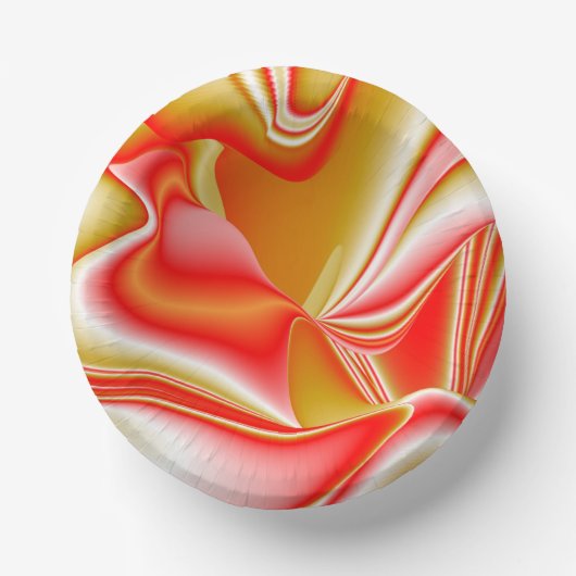 Liebe und Gold Abstrakt 3D Rainbowart Pappteller (Vorderseite)
