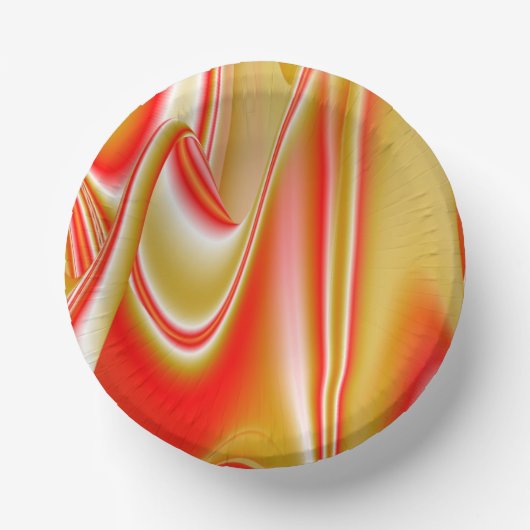 Liebe und Gold Abstrakt 3D Rainbowart Pappteller (Vorderseite)