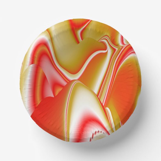 Liebe und Gold Abstrakt 3D Rainbowart Pappteller (Vorderseite)