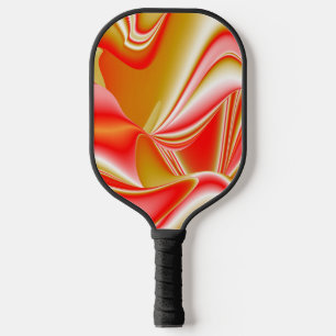 Liebe und Gold Abstrakt 3D Rainbowart Pickleball Schläger