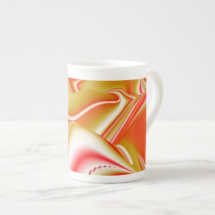Liebe und Gold Abstrakt 3D Rainbowart Porzellantasse