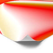 Liebe und Gold Abstrakt 3D Rainbowart Poster (Ecke)