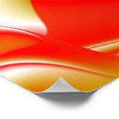 Liebe und Gold Abstrakt 3D Rainbowart Poster (Ecke)