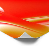 Liebe und Gold Abstrakt 3D Rainbowart Poster (Ecke)