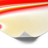 Liebe und Gold Abstrakt 3D Rainbowart Poster (Ecke)