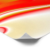 Liebe und Gold Abstrakt 3D Rainbowart Poster (Ecke)