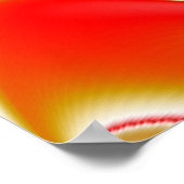 Liebe und Gold Abstrakt 3D Rainbowart Poster (Ecke)