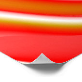 Liebe und Gold Abstrakt 3D Rainbowart Poster (Ecke)