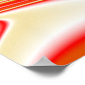 Liebe und Gold Abstrakt 3D Rainbowart Poster (Ecke)