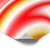 Liebe und Gold Abstrakt 3D Rainbowart Poster (Ecke)