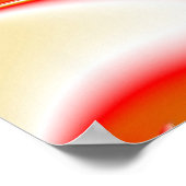 Liebe und Gold Abstrakt 3D Rainbowart Poster (Ecke)