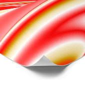 Liebe und Gold Abstrakt 3D Rainbowart Poster (Ecke)