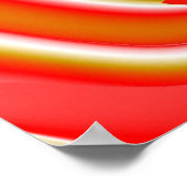 Liebe und Gold Abstrakt 3D Rainbowart Poster (Ecke)