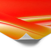 Liebe und Gold Abstrakt 3D Rainbowart Poster (Ecke)