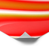 Liebe und Gold Abstrakt 3D Rainbowart Poster (Ecke)