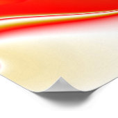 Liebe und Gold Abstrakt 3D Rainbowart Poster (Ecke)