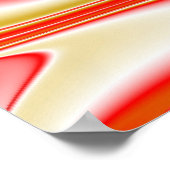 Liebe und Gold Abstrakt 3D Rainbowart Poster (Ecke)