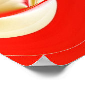 Liebe und Gold Abstrakt 3D Rainbowart Poster (Ecke)