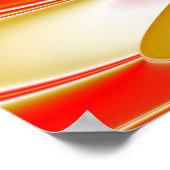 Liebe und Gold Abstrakt 3D Rainbowart Poster (Ecke)