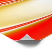 Liebe und Gold Abstrakt 3D Rainbowart Poster (Ecke)