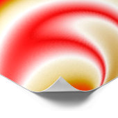 Liebe und Gold Abstrakt 3D Rainbowart Poster (Ecke)