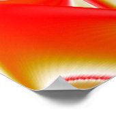 Liebe und Gold Abstrakt 3D Rainbowart Poster (Ecke)