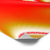 Liebe und Gold Abstrakt 3D Rainbowart Poster (Ecke)