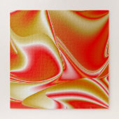 Liebe und Gold Abstrakt 3D Rainbowart Puzzle (Horizontal)