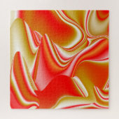 Liebe und Gold Abstrakt 3D Rainbowart Puzzle (Horizontal)