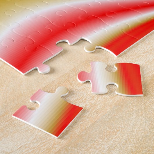 Liebe und Gold Abstrakt 3D Rainbowart Puzzle (Seite)