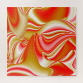 Liebe und Gold Abstrakt 3D Rainbowart Puzzle (Horizontal)