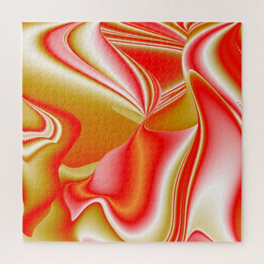 Liebe und Gold Abstrakt 3D Rainbowart Puzzle (Vertikal)