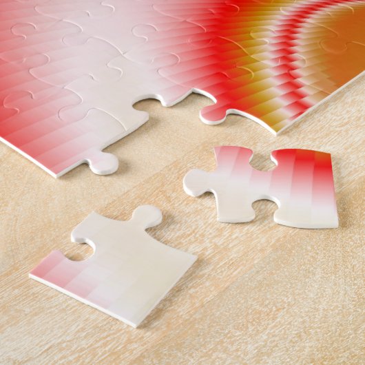 Liebe und Gold Abstrakt 3D Rainbowart Puzzle (Seite)